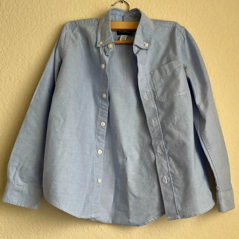The Children's Place Boys' Long Sleeve Oxford Shirt size 7-8